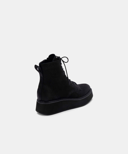 ADYSON BOOTIES IN BLACK NUBUCK -   Dolce Vita