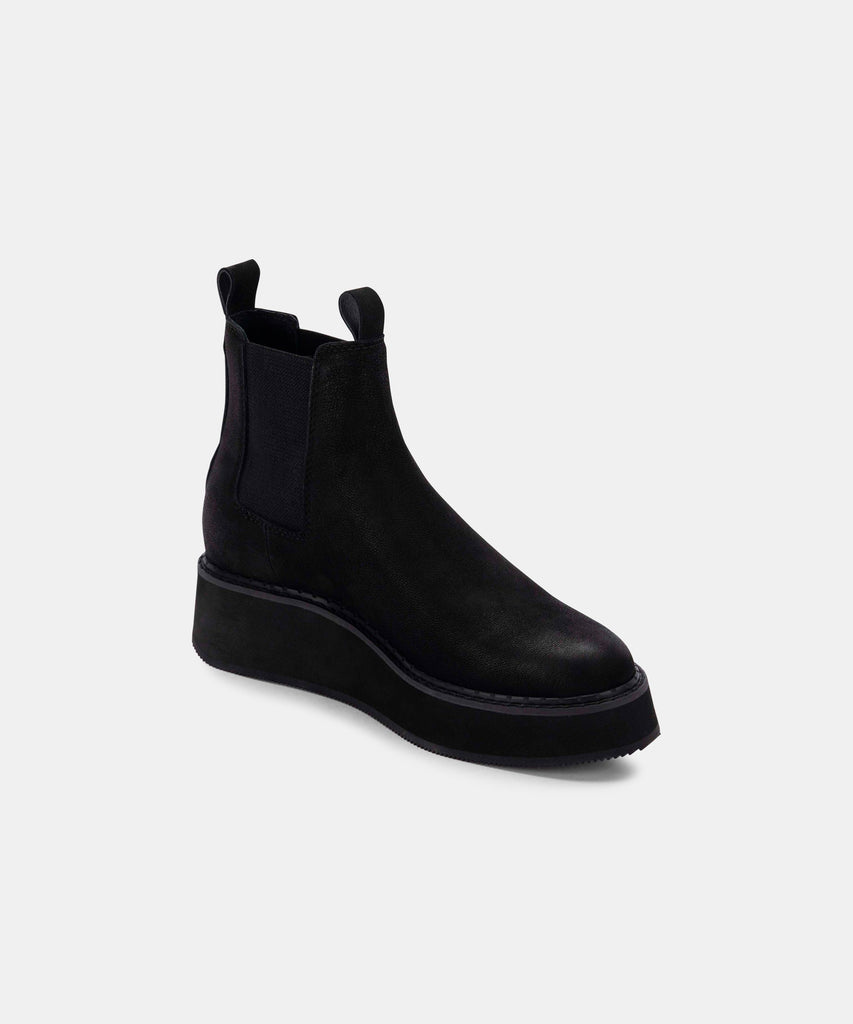 ARLETE BOOTIES IN BLACK NUBUCK -   Dolce Vita