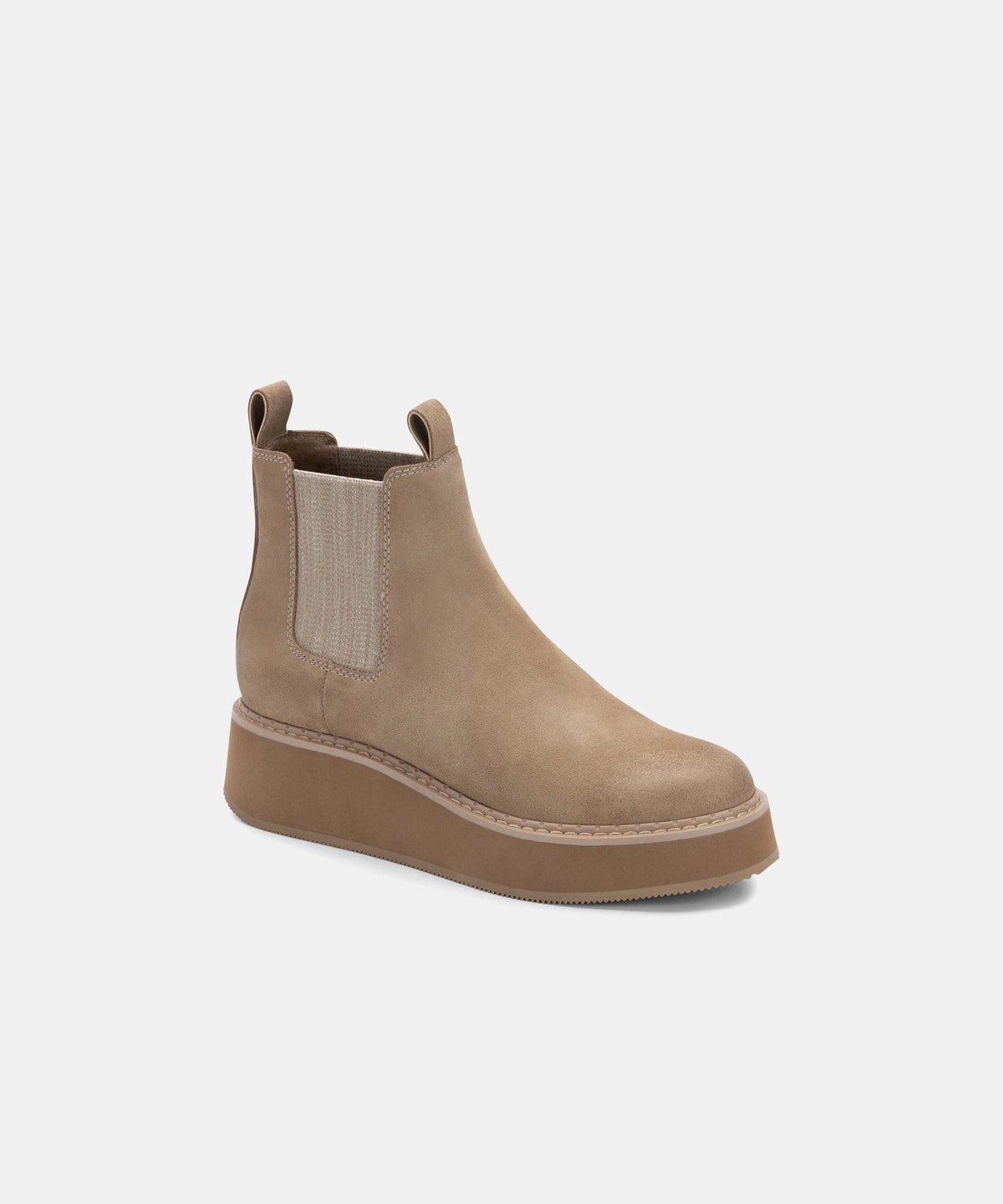 ARLETE BOOTIES IN MUSHROOM SUEDE -   Dolce Vita