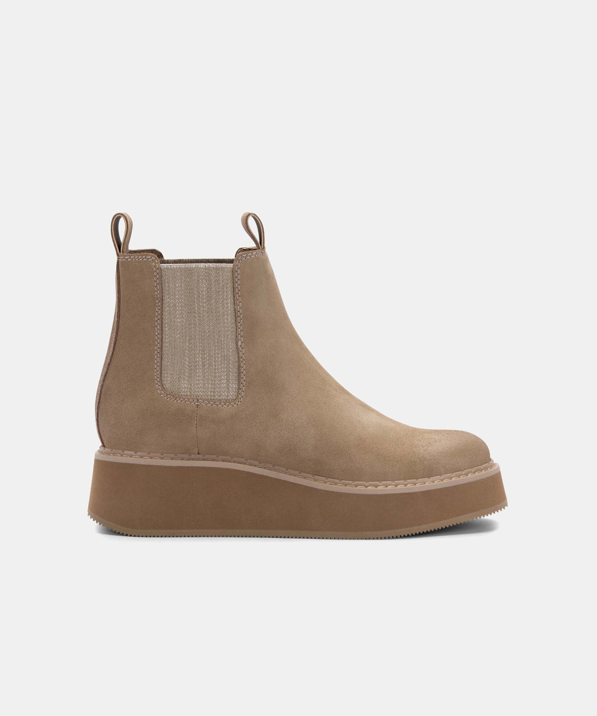ARLETE BOOTIES IN MUSHROOM SUEDE -   Dolce Vita