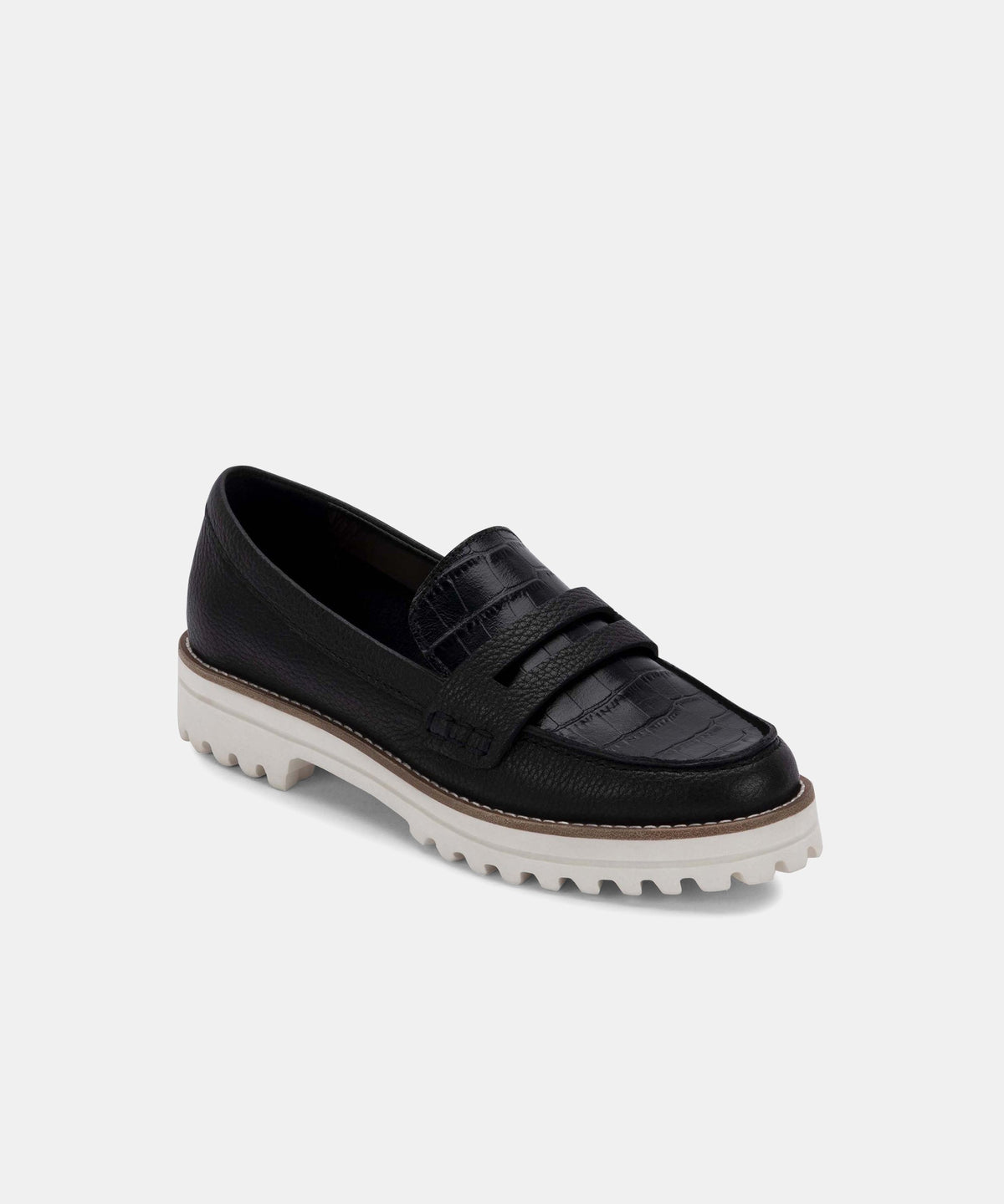 AUBREE FLATS IN ONYX LEATHER -   Dolce Vita