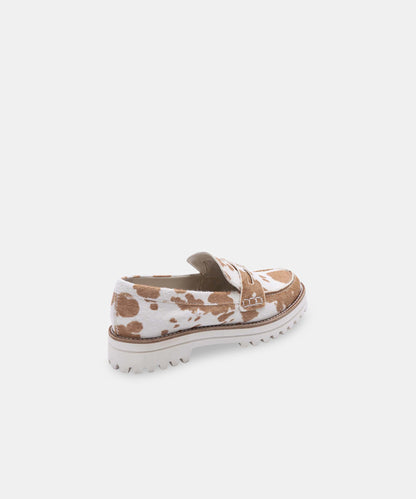 AUBREE FLATS IN TAN TAURUS CALF HAIR -   Dolce Vita