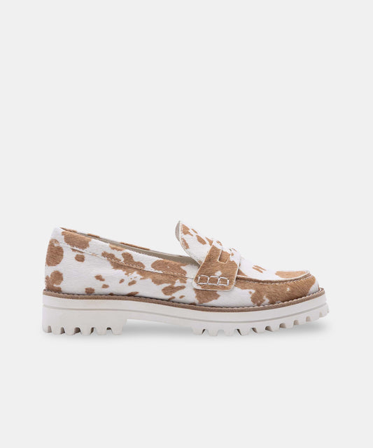 AUBREE FLATS IN TAN TAURUS CALF HAIR -   Dolce Vita