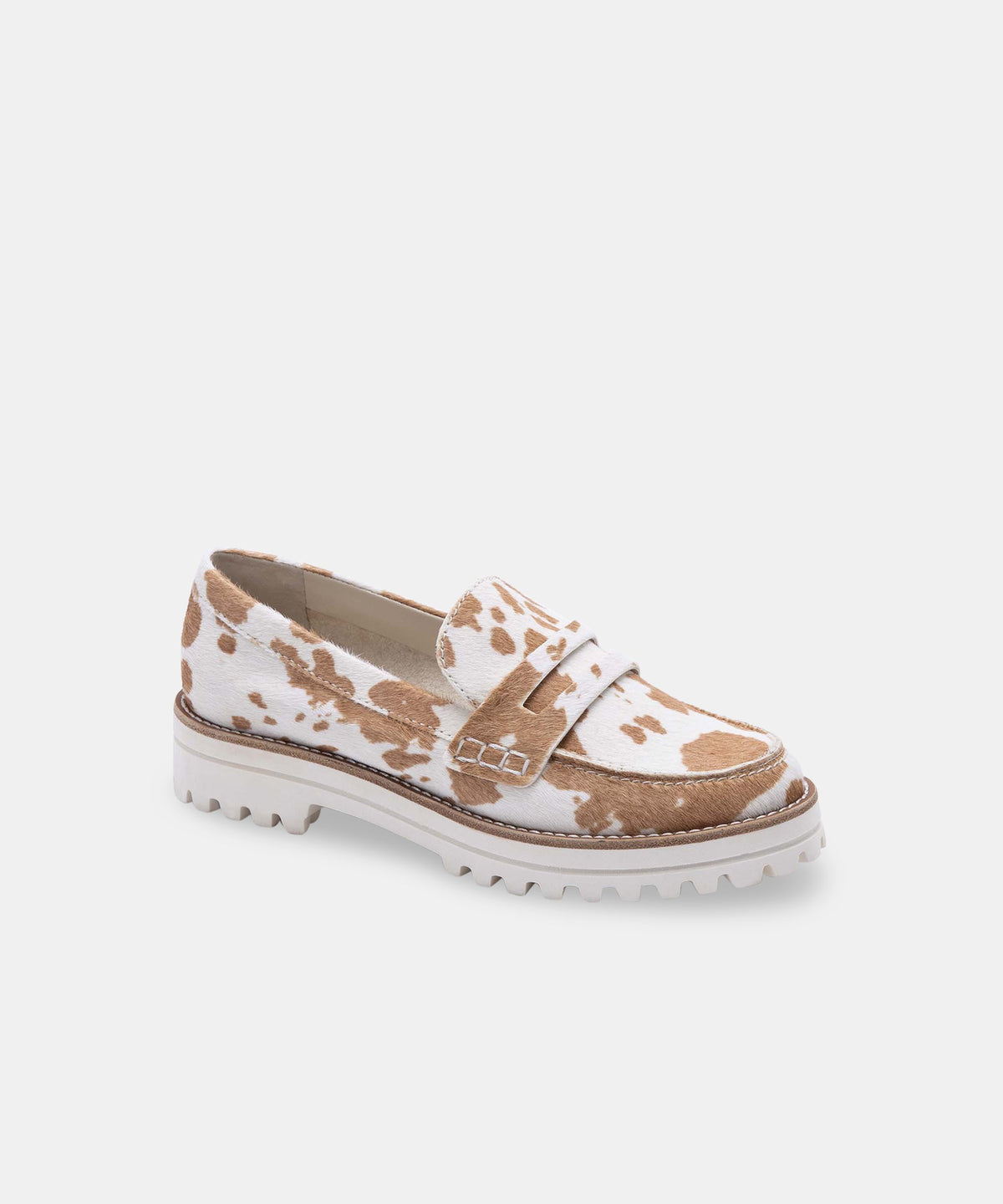AUBREE FLATS IN TAN TAURUS CALF HAIR -   Dolce Vita
