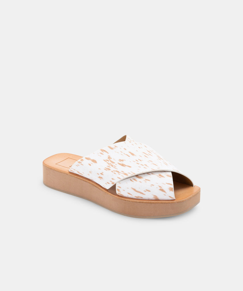 CAPRI SANDALS FAWN CALF HAIR -   Dolce Vita