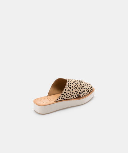 CAPRI SANDALS LEOPARD CALF HAIR -   Dolce Vita
