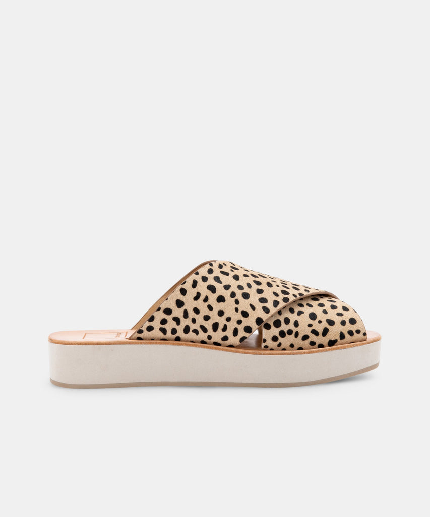 CAPRI SANDALS LEOPARD CALF HAIR -   Dolce Vita