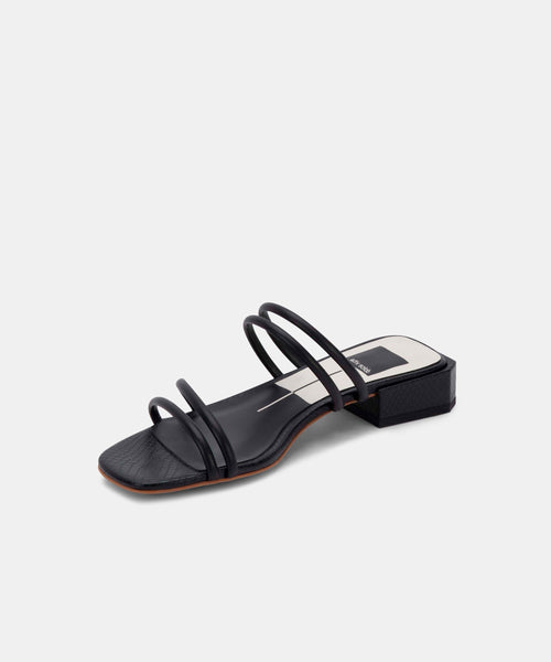 Haize sandals in black stella Clearance