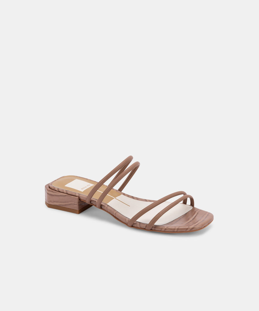 HAIZE SANDALS IN CAFE LEATHER -   Dolce Vita