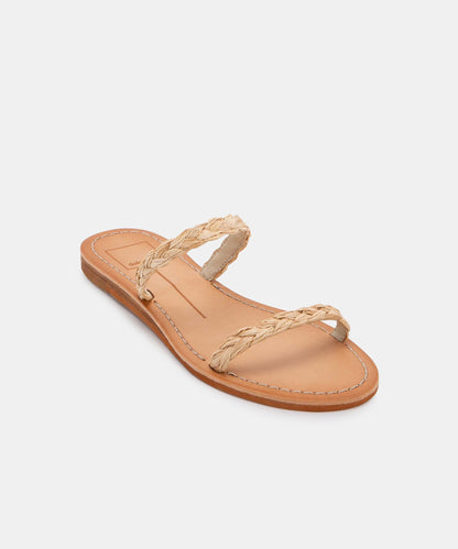 DARLA SANDALS IN LT NATURAL RAFFIA -   Dolce Vita