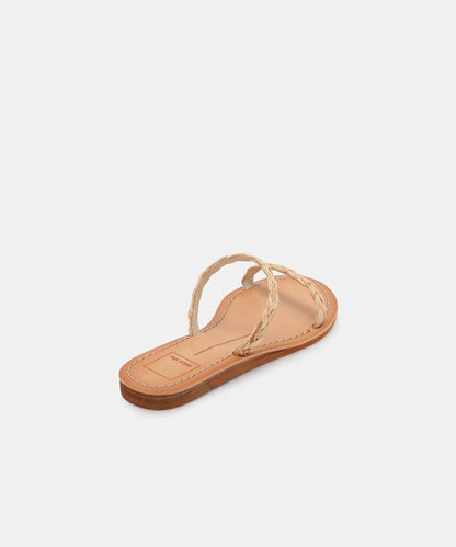 DARLA SANDALS IN LT NATURAL RAFFIA -   Dolce Vita