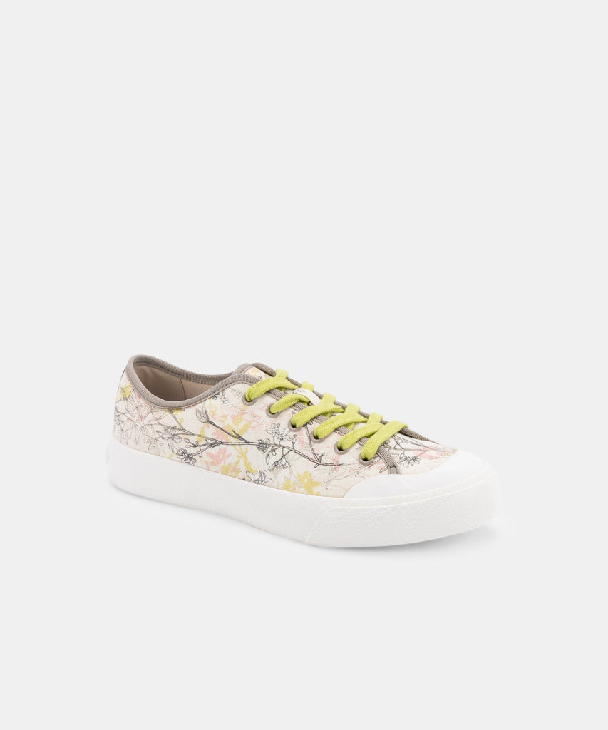 BRYTON SNEAKERS IN CREAM MULTI FLORAL -   Dolce Vita