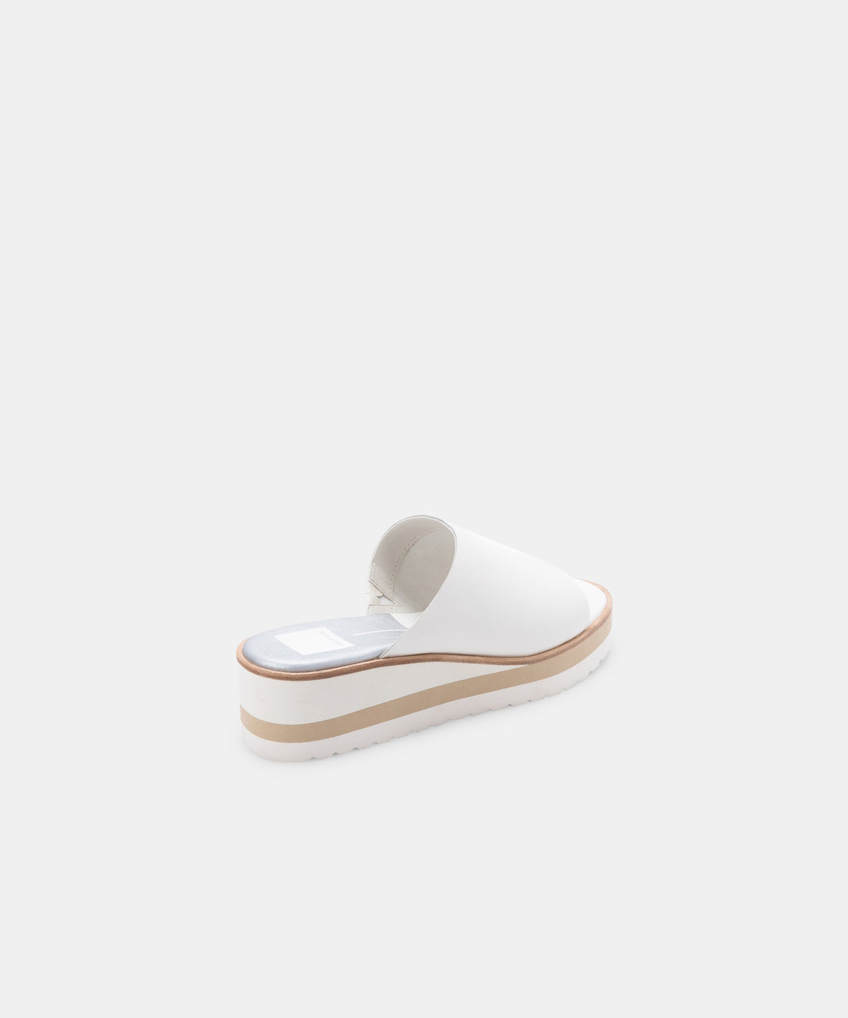 FRETA WEDGES IN WHITE LEATHER -   Dolce Vita